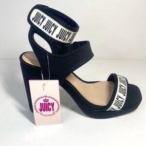 Juicy Glissa Black Platform Heels Size 6.5 Shoes #0027